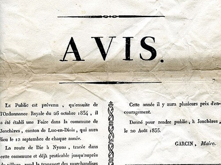 Annuaire des associations de Jonchères - 26 Drôme